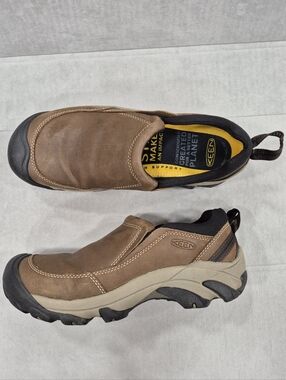 Keen Targhee II Solo Hiking shoes men's 10 brown leather waterproof slip on